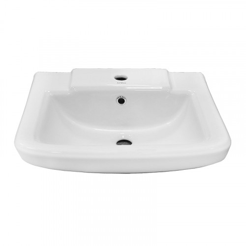 Раковина Creo Ceramique Project 51 PR3100+PR3110 с пьедесталом цвет Белый глянцевый