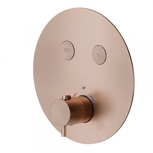 Смеситель для душа Newform X-Steel 316 70426EX.59.067 с термостатом цвет Copper Bronze