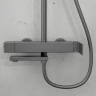 Душевая система Vincea Cube VSFS-1C1GM Вороненая сталь