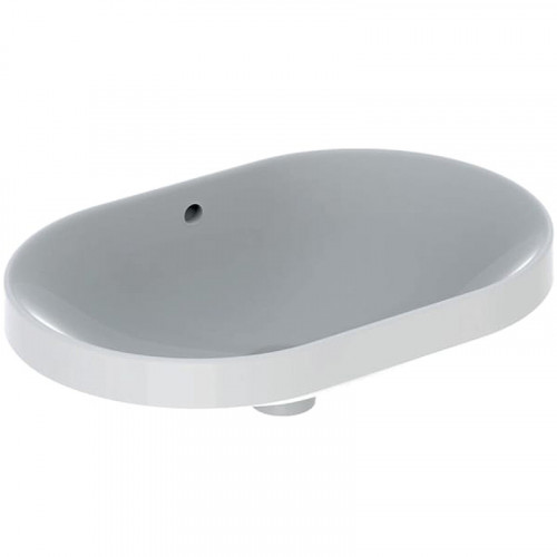 Раковина Geberit VariForm 60 500.728.01.2 Белая фарфор полувстраиваемая