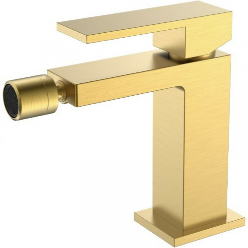 Смеситель для биде Boheme Qubic 476-MG Золото матовое латунь