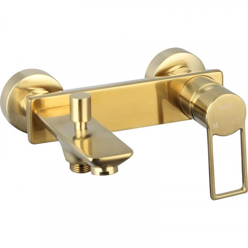 Смеситель для ванны Caprigo Kub 54-011-brg Золото матовое