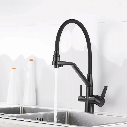 Смеситель для кухни Boch Mann Else BN B BM10427 Черный матовый