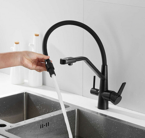 Смеситель для кухни Boch Mann Else BN B BM10427 Черный матовый