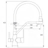 Смеситель для кухни Boch Mann Else BN B BM10427 Черный матовый