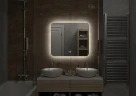 Зеркало Континент Burzhe 800х700 ЗЛП2289 с подсветкой с сенсорным выключателем с подогревом