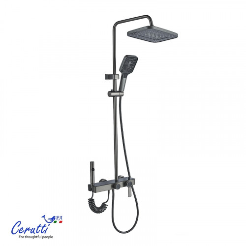 Душевая система Ceruttispa Alfio 11414 цвет Графит