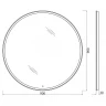 Зеркало BelBagno SPC-RNG-900-LED-TCH с подсветкой с сенсорным выключателем