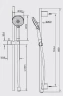 Душевой гарнитур Splendy Sense R SR20958R1001CR цвет Хром