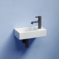 Раковина Ceramicanova Element 41 L CN6051L Белая глянцевая фарфор подвесная