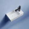 Раковина Ceramicanova Element 41 L CN6051L Белая глянцевая фарфор подвесная