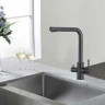 Смеситель для кухни WesnaArt Eko EKO05-151Black Черный матовый
