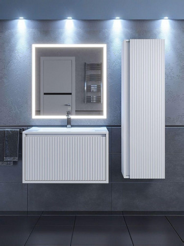 Шкаф пенал Uperwood Next Premium 35 2950205301 подвесной цвет Белый матовый