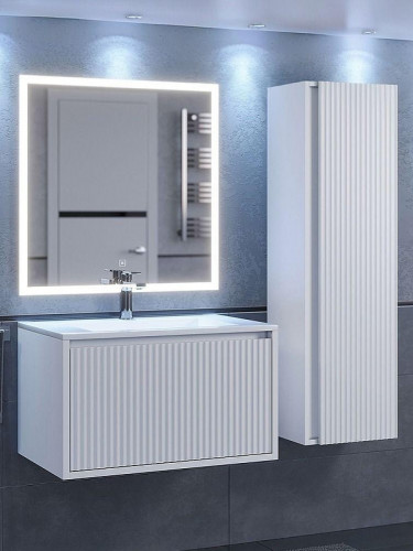 Шкаф пенал Uperwood Next Premium 35 2950205301 подвесной цвет Белый матовый