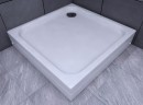 Душевой поддон из искусственного камня Aquatek 90x90 квадратный с ножками Белый