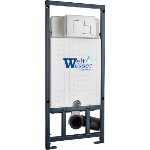 Инсталляция WeltWasser WW Marberg 507 SE WT 10000011215 для унитаза с Белой матовой клавишей смыва пластик