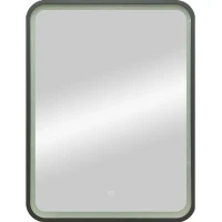 Зеркало Континент Enjoy 600x800 ЗЛП1100 с подсветкой Черное с сенсорным выключателем стекло