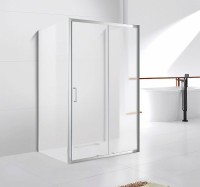 Душевой уголок Cezares Molveno 150x90 MOLVENO-AH-12-150/90-P-Cr профиль Хром стекло рифленое