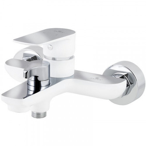 Смеситель для ванны Kaiser Atrio 60022 Белый Хром латунь на стену