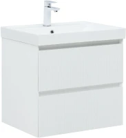 Тумба с раковиной Aquanet Альтера 60 340885 подвесная цвет Белый матовый