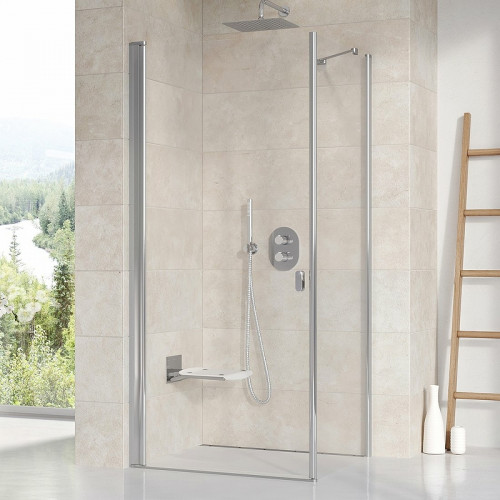Душевая дверь Ravak Chrome CRV1-80 1QV40C01Z1 профиль Хром стекло Transparent
