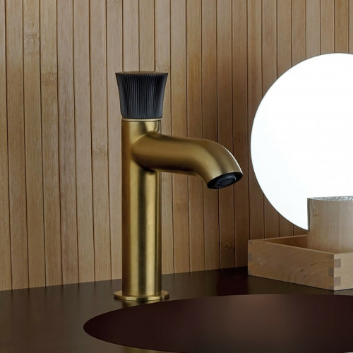 Смеситель для раковины Paini Domus 18PJ205PZ Золото матовое