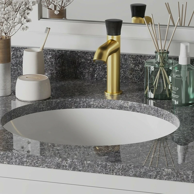 Смеситель для раковины Paini Domus 18PJ205PZ Золото матовое