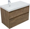 Тумба под раковину Aquanet Nova Lite 2.0 90 L 346318 подвесная цвет Дуб рустикальный