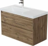 Тумба под раковину Aquanet Nova Lite 2.0 90 L 346318 подвесная цвет Дуб рустикальный