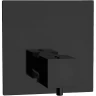 Смеситель для душа Remer Qubica Thermo QT30KBNO с термостатом Черный матовый латунь встраиваемый