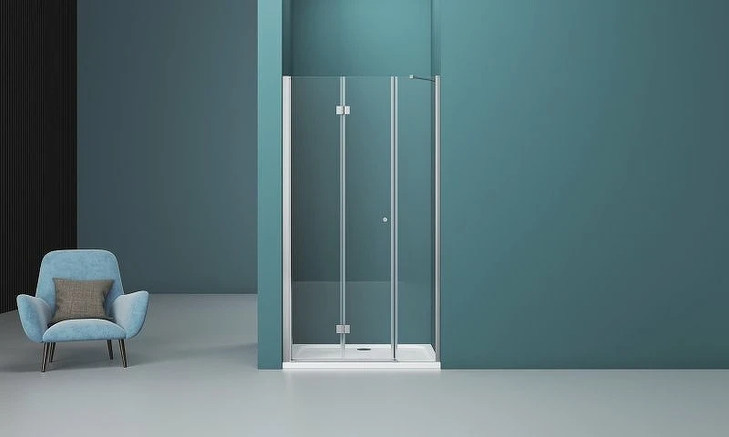 Душевая дверь BelBagno Albano 150 ALBANO-BS-13-90+60-C-Cr профиль Хром стекло прозрачное