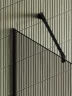 Душевая перегородка Maybah Glass MGD-721-6у 690x1950 в узком профиле Черный стекло бронзовое