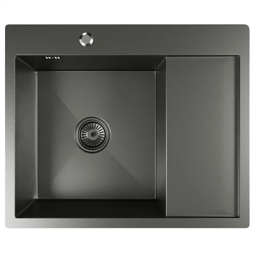 Кухонная мойка Mixline Pro 60 L 552926 цвет Черный графит