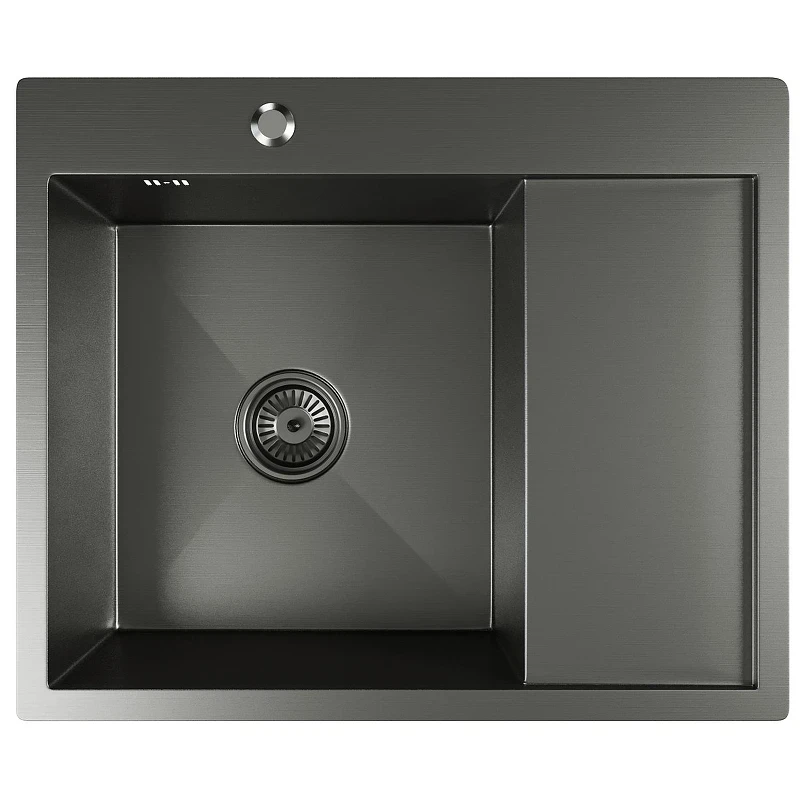 Кухонная мойка Mixline Pro 60 L 552926 цвет Черный графит