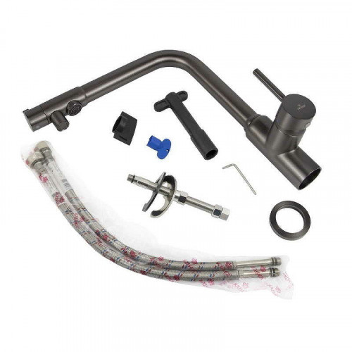 Смеситель для кухни Kaiser Teka 13044-15 Вороненая сталь латунь