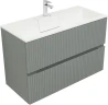 Тумба с раковиной Aquanet Джейн 100 332517 подвесная цвет Мисти грин