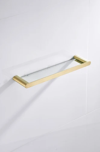 Стеклянная полка CeramaLux Florenzia 63111 Золото матовое