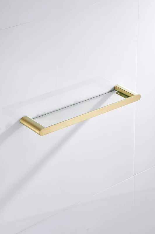 Стеклянная полка CeramaLux Florenzia 63111 Золото матовое