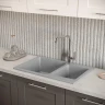 Кухонная мойка Domaci Болонья 76 М-191-005 цвет Серый
