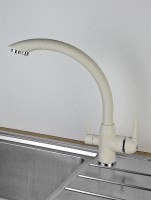 Смеситель для кухни Viko V-5244 Белый латунь