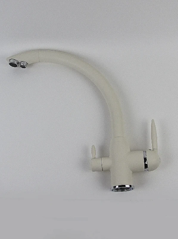 Смеситель для кухни Viko V-5244 Белый латунь