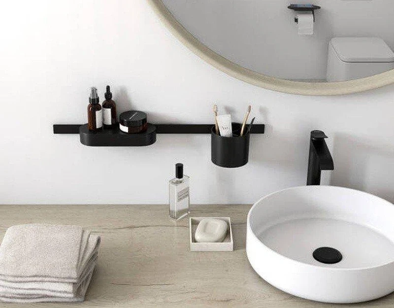Крышка для корзины аксессуаров Hansgrohe WallStoris 27925670 цвет черный матовый