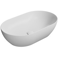 Раковина-чаша GSI Pura 60 883409 Белая матовая фаянс накладная