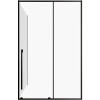 Душевой уголок Allen Brau Fantasy 130x90 3.11007.31 + 3.11013.31 профиль Черный матовый стекло прозрачное