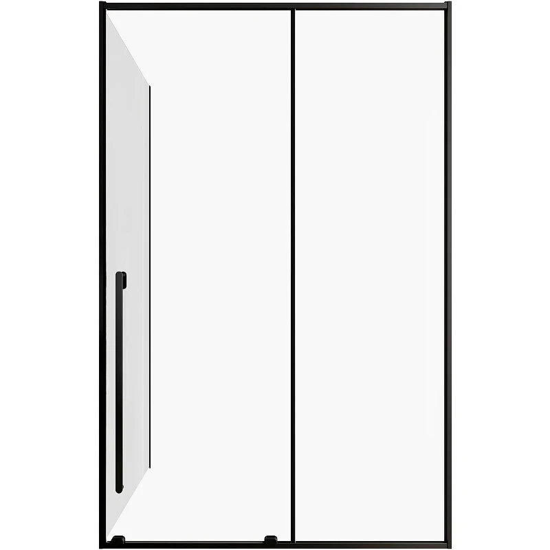 Душевой уголок Allen Brau Fantasy 130x90 3.11007.31 + 3.11013.31 профиль Черный матовый стекло прозрачное