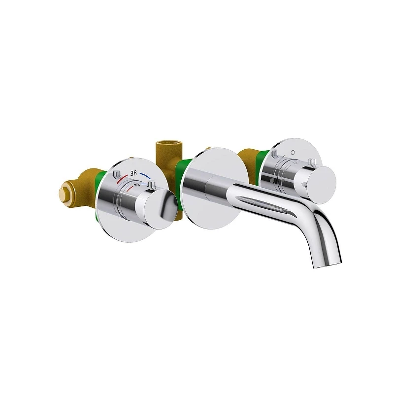 Смеситель для раковины Timo Saona 2381/00SM с термостатом цвет Хром
