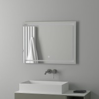 Зеркало Evoform Ledline 60x80 BY 2435 с подсветкой 24 W - сенсорный выключатель стекло