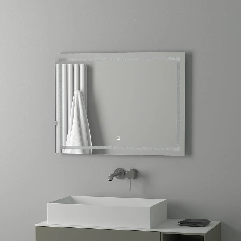 Зеркало Evoform Ledline 60x80 BY 2435 с подсветкой 24 W - сенсорный выключатель стекло