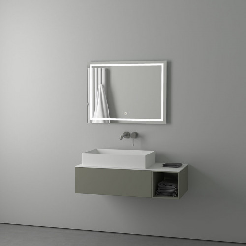 Зеркало Evoform Ledline 60x80 BY 2435 с подсветкой 24 W - сенсорный выключатель стекло