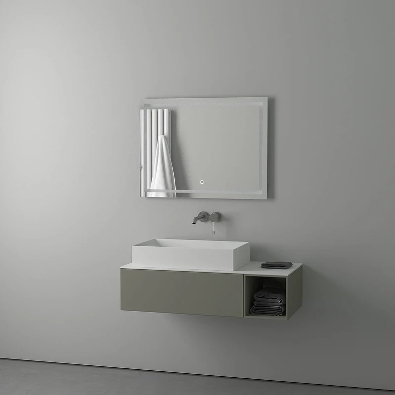 Зеркало Evoform Ledline 60x80 BY 2435 с подсветкой 24 W - сенсорный выключатель стекло